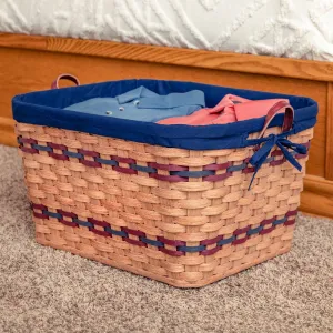 Vintage Wicker Laundry Basket | Extra Large Retro Amish Woven